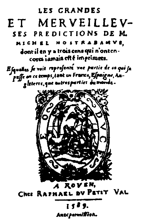 Edition Raphaël Du Petit Val, 1589