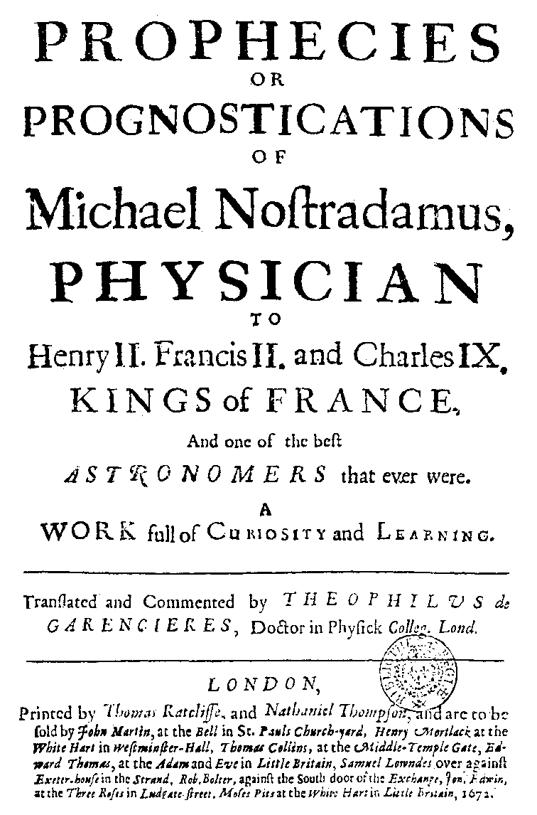 Edition T. Garencières (1672)