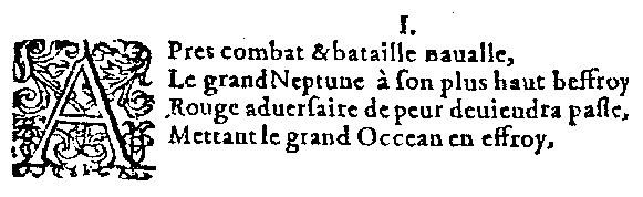 Quatrain (III,1) de l'édition d'Anvers (1590)
