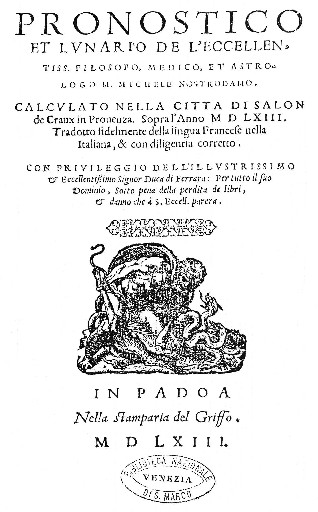 Pronostication italienne pour 1563
