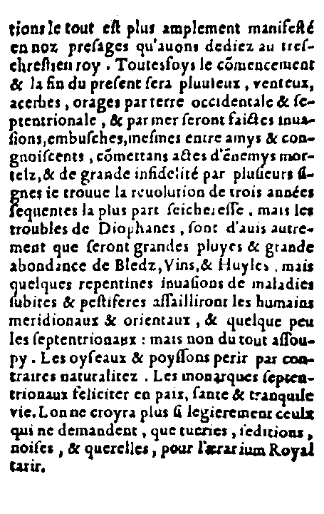 Almanach pour 1557 (janvier)