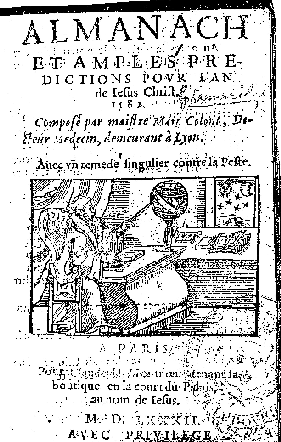 Almanach Marc Coloni pour 1582